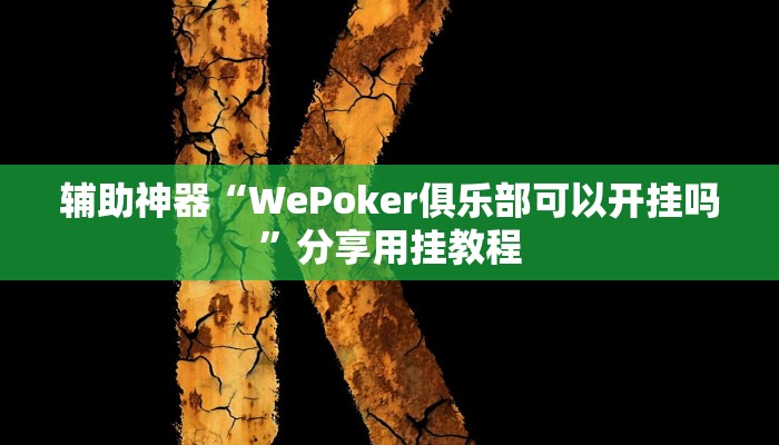 辅助神器“众娱十三水到底有没有挂”分享用挂教程 辅助神器“众娱十三水到底有没有挂”分享用挂教程
