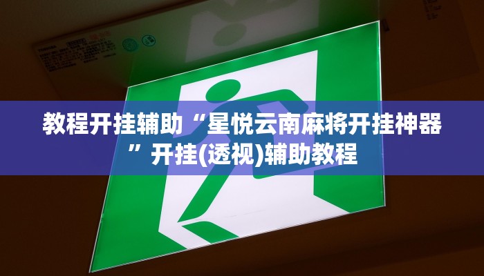 教程开挂辅助“星悦云南麻将开挂神器”开挂(透视)辅助教程 教程开挂辅助“星悦云南麻将开挂神器”开挂(透视)辅助教程