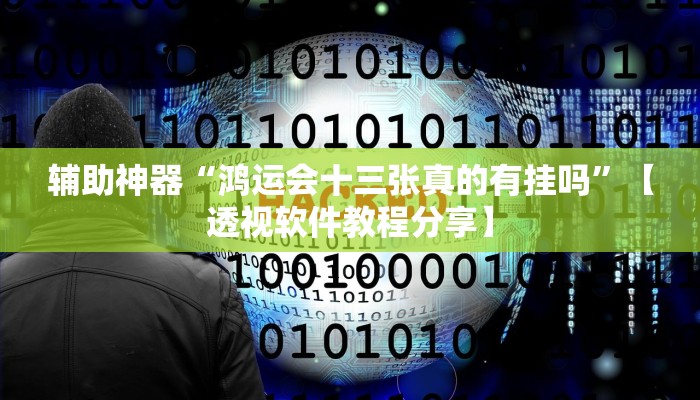 辅助神器“鸿运会十三张真的有挂吗”【透视软件教程分享】