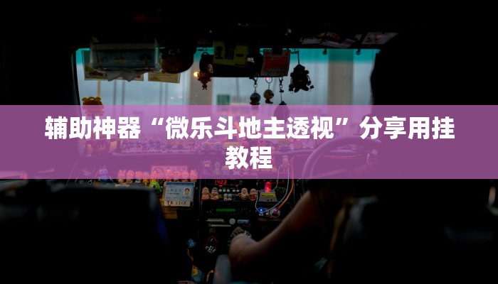 辅助神器“微乐斗地主透视”分享用挂教程 辅助神器“微乐斗地主透视”分享用挂教程