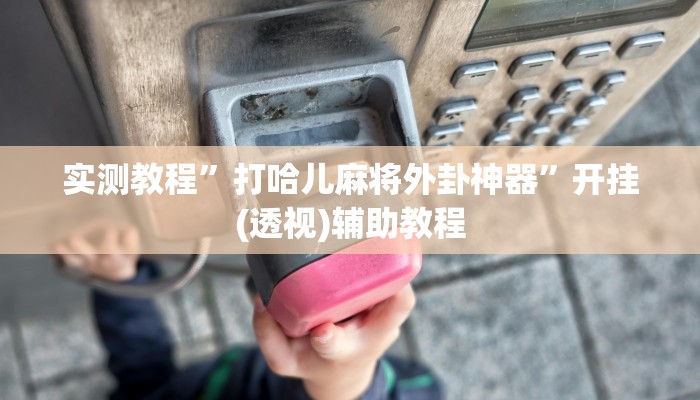 实测教程”打哈儿麻将外卦神器”开挂(透视)辅助教程